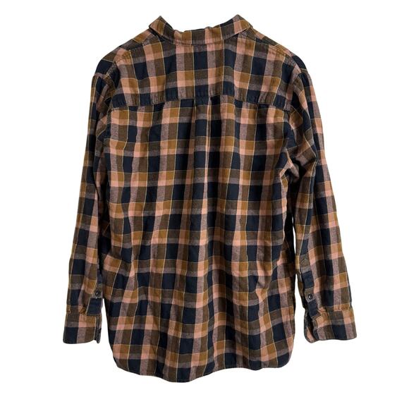 Madewell Flannel Oversized Ex-Boyfriend Shirt in Gideon Plaid size Small - Picture 5 of 7